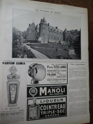 MAGGI von B. RABIER + Schloss BLANCAFORT Reklame Papier ILLUSTRATION 1908
