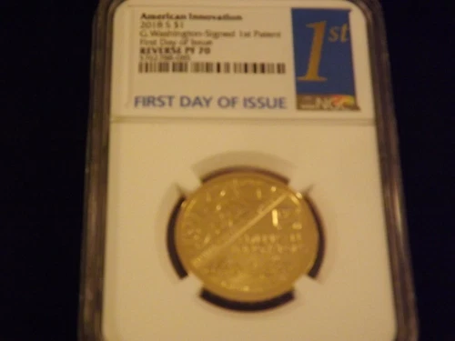 2018  $1    AMERICAN INNOVATION      First Day Of Issue      NGC  REVERSE  PF 70