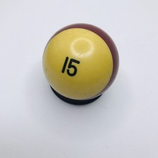Number 15 Snooker Pool Ball Billiards Vintage Replacement 2 1/4 inches Stripes
