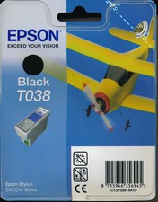 Epson Genuine T038 Black Cartridge. BNIB / Sealed.