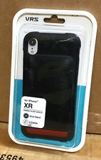 VRS Design Damda Wallet Case Glide Shield Apple iPhone-XR-X/XS-Note 10/+ Black