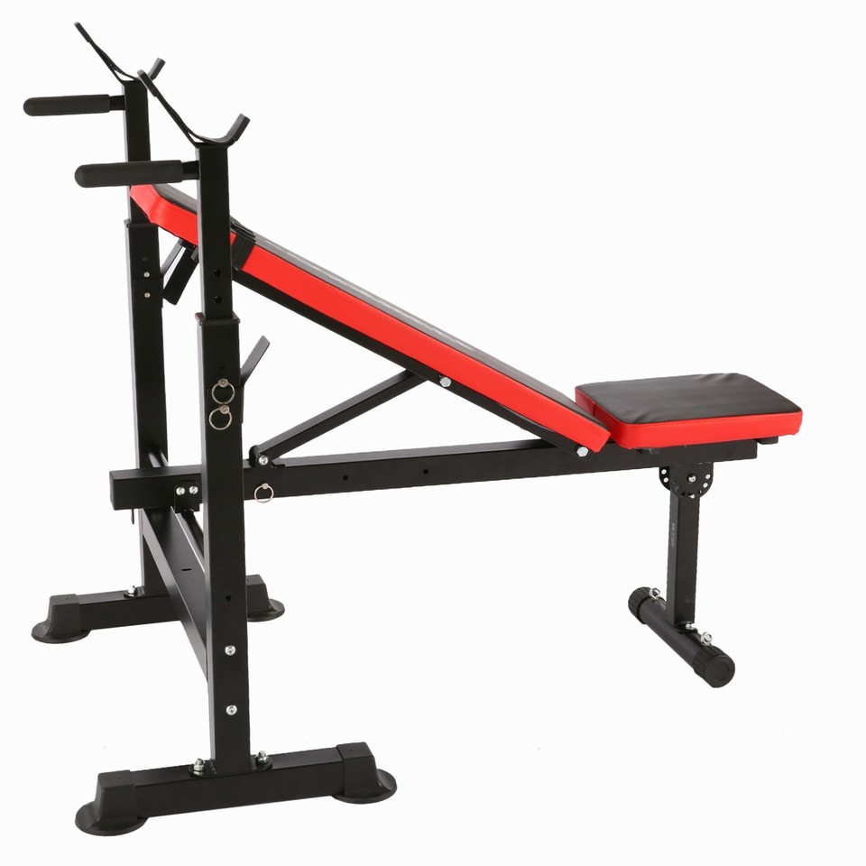 Curated visual reference: Gallery Detail: Weight Bench Press With Squat Rack Adjustable Folding Multi Function