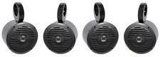 4 Rockville MS525B 5.25" 800 Watt Marine Boat Wakeboard Tower Speakers-Black