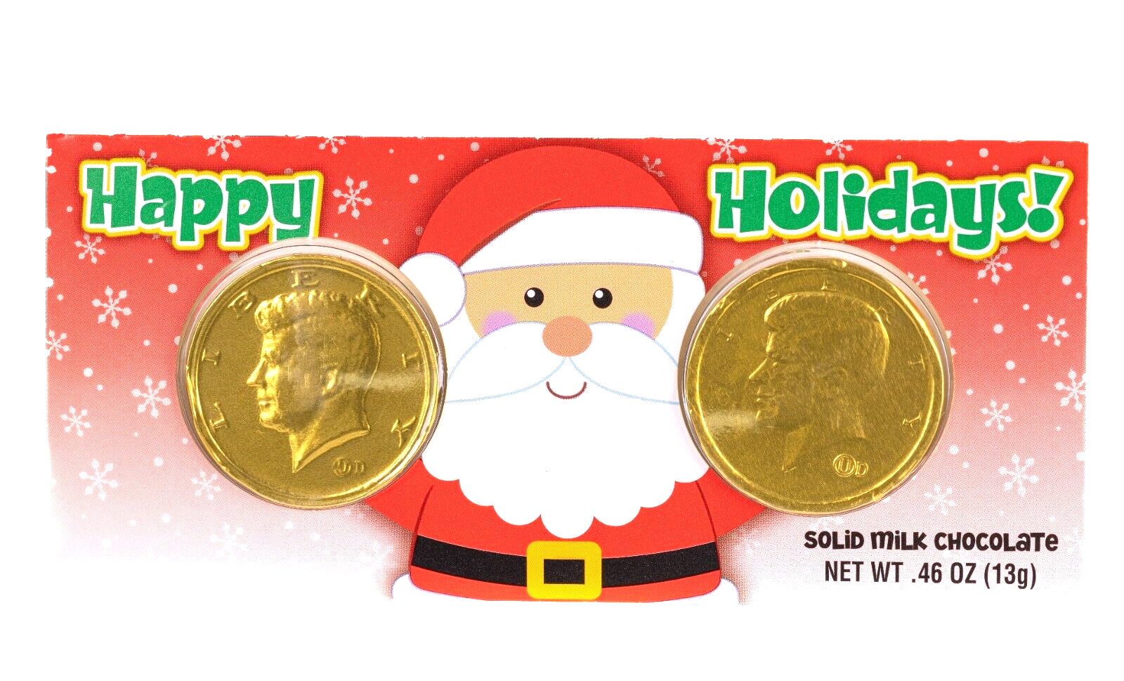 Palmer Gold Chocolate Coins Half Dollar Gold Coins with Christmas