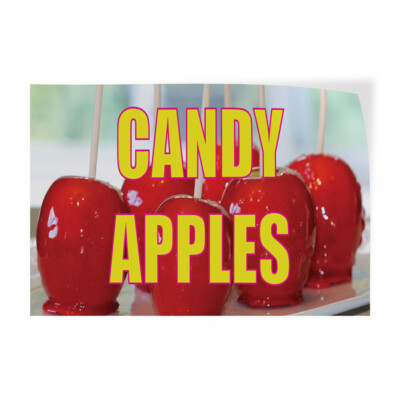 Decal Stickers Candy Apples Outdoor Advertising Printing D Store Sign Label