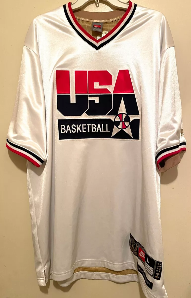 Rare Vintage Nike Team Michael Jordan Dream Team Olympic Shooting Shirt Sz  L NWT