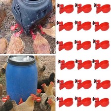 20PCS Poultry Chicken Automatic Feeder Drinker Coop Bird Water Drinking Cups H5