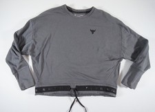 Under Armour Sweatshirt Womens Large Gray Crewneck Project Rock Loose Fit Active