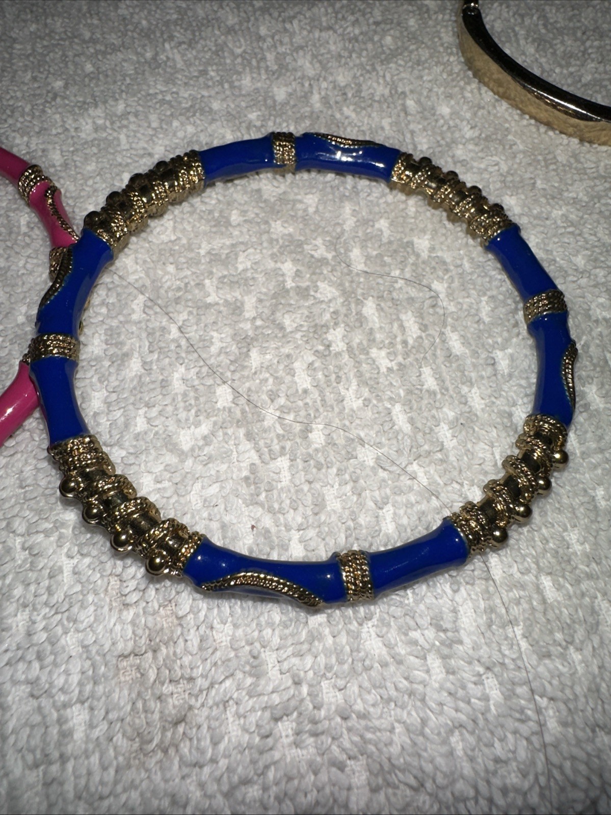 Vintg Set 5 Stackable Braclets Bangles Bright Col… - image 8