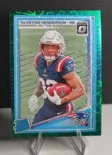 2025 Panini Donruss Optic TreVeyon Henderson #248 Rated Rookie Green Prizm