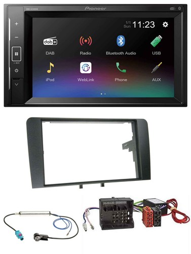 Pioneer DAB MP3 2DIN Bluetooth USB Autoradio für Audi A3 8P 2003-2012 Aktivsyste - Bild 1 von 9