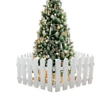 4 pcs White Plastic Picket Fence Christmas Xmas Tree Wedding Party Decoration