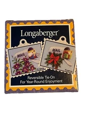 Longaberger - “Mail” ceramic tie on - perfect for your envelope or mail basket