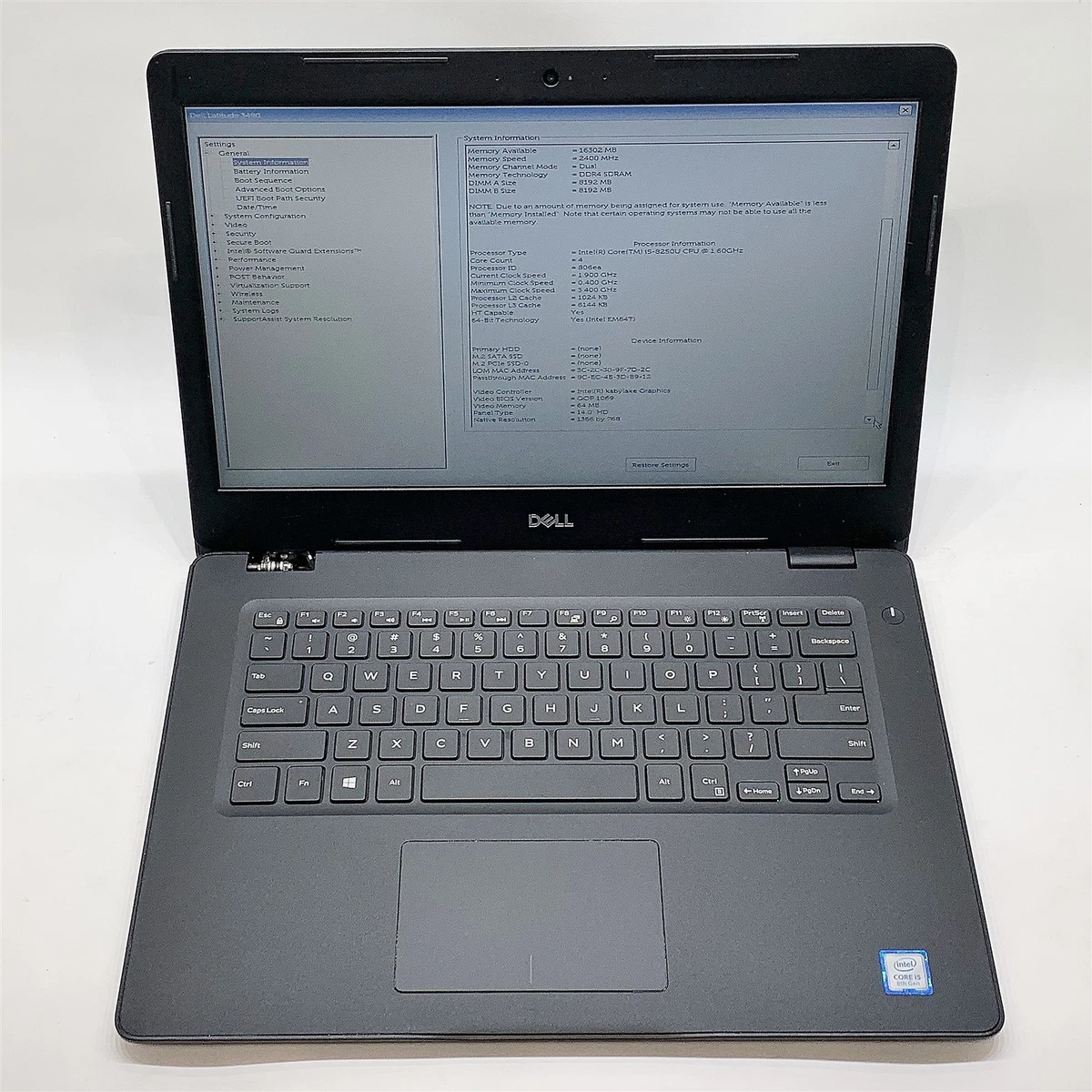 Dell Intel Core i5 8th Gen. HDD (Hard Disk Drive) PC Laptops