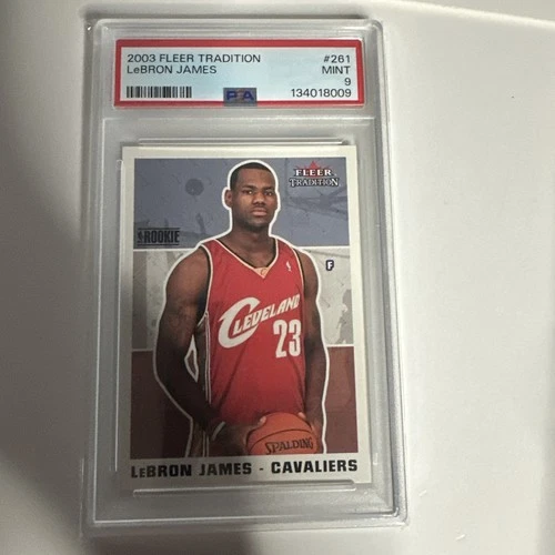 Lebron James 2003 Fleer Tradition Rookie Card! PSA 9! 🔥RC