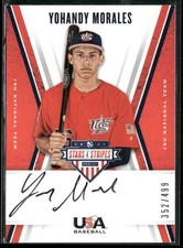 Yohandy Morales - 2019 USA Stars & Stripes 18U National Team Black Ink Auto /499