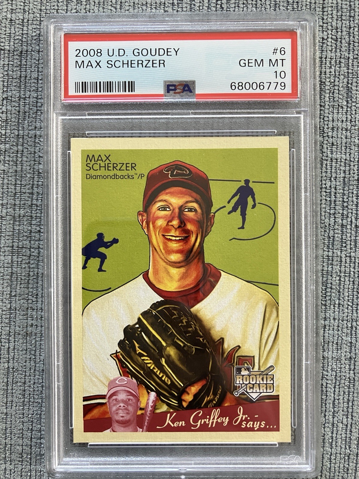 2008 UD Goudey Max Scherzer RC PSA 10 #6 Future HOF Upper Deck Rookie Card