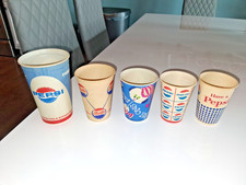 Vtg 1950s-1960s Pepsi Cola Paper Cups - Lot of 5~  Unused Ex cond.