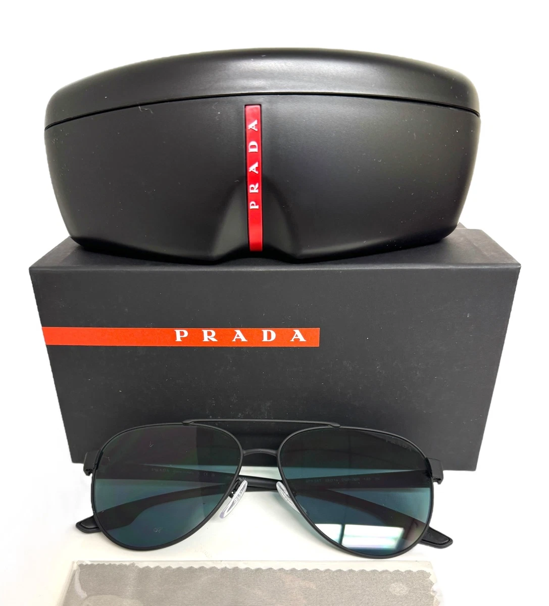 PRADA Aviator Blue Sunglasses for Men for sale | eBay