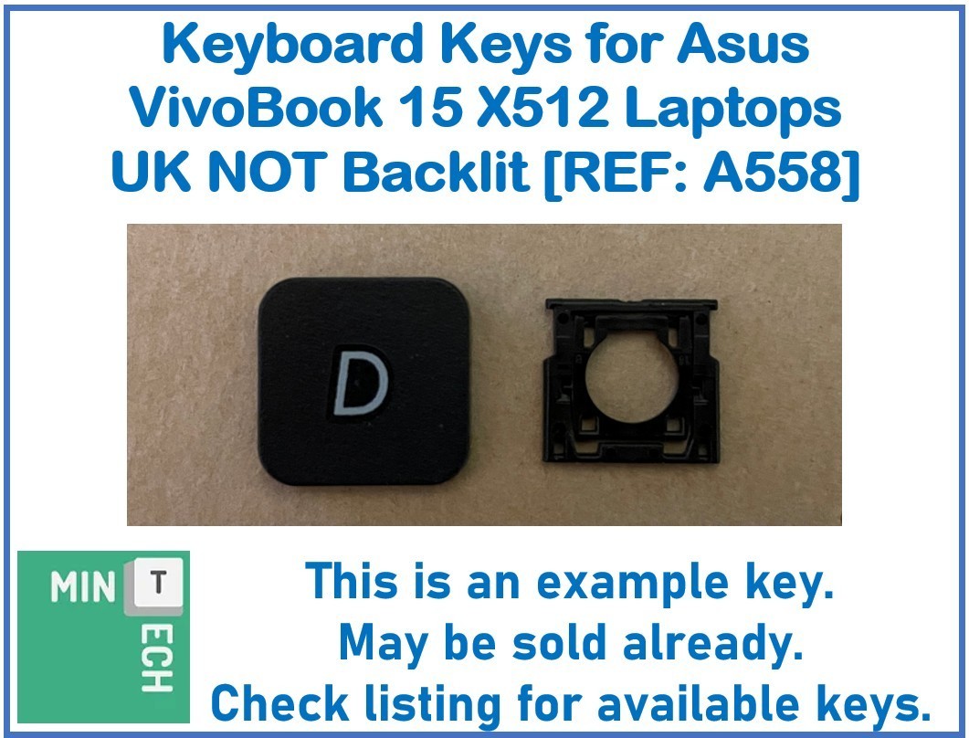 Tasto Singolo Di Ricambio Per Tastiera ASUS VivoBook 15 X512 (NON Retroilluminato) - Nero - QWERTY