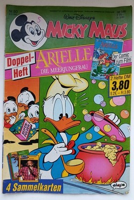 Mickey Mouse Walt Disney Magazine No. 50 from 6.12.1990 Ehapa Publisher Collection Booklet.