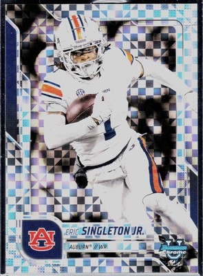 2025 Bowman University Chrome #186 Eric Singleton Jr. Xfractor