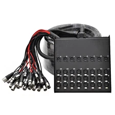 SACB-24x8x100 - 24 Channel XLR Low Profile Snake Cable - 100 Feet