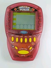 2000 Radica Triple Play Poker Electronic Handheld Poker Game ( Working)