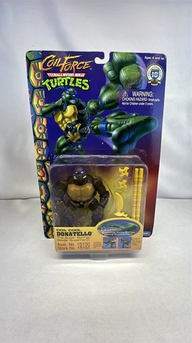 Playmates TMNT Coil Force Coil Cool Donatello Vintage Figure 1996