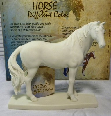 Horse of a Different Color Pony-BLANK w/brushes- Paint Your Own Horse NIB 2010