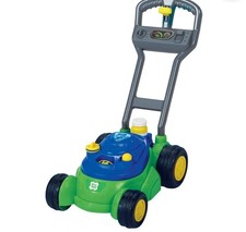Play Day Push N Bubble Mower Toy with Realistic Sounds 4oz Bubble Solution