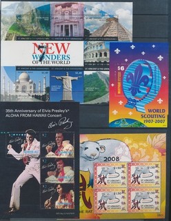 XE78793 St Vincent mixed thematics sheets MNH