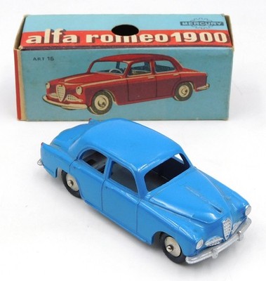 Mercury alfa romeo 1900 Super Bleu Moyen MIB Diecast 1:48 16b Italie 1950s W