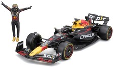 BURAGO,ORACLE Red Bull RB19 1 with M. Verstappen figure, 1/24, BUR28036V
