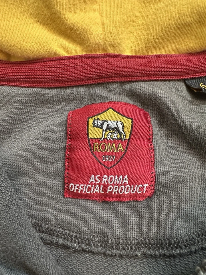 Sudadera con capucha con cremallera para club/equipo de fútbol italiano infantil AS Roma talla 6 Foto 2 de 4