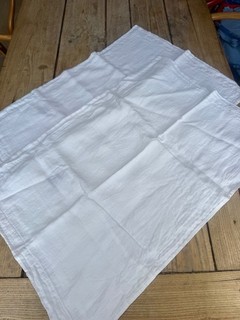NEW SECRET LINEN STORE Classic "Oxford" White Pure Linen PILLOW CASE x 2