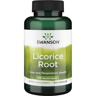 SWANSON, LICORICE ROOT 450mg  Lebergesundheit 100 Kapseln SUPER PREIS