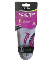 New Airplus Women's Plantar Fascia Orthotic Insole, Total Arch Support Size 5-11
