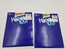 2 Hanes Too Sheer Pantyhose Reinforced Toe Little Color style:117 Size:EF 1990