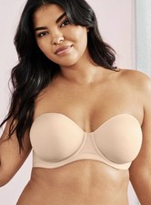 Wacoal 854119 Red Carpet Strapless Bra 32 DDD Beige Underwire No Straps
