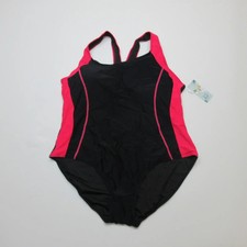 MyCharmo Women's Swim One-Piece Swimsuit Size 22W Black Pink Athletic Swimwear