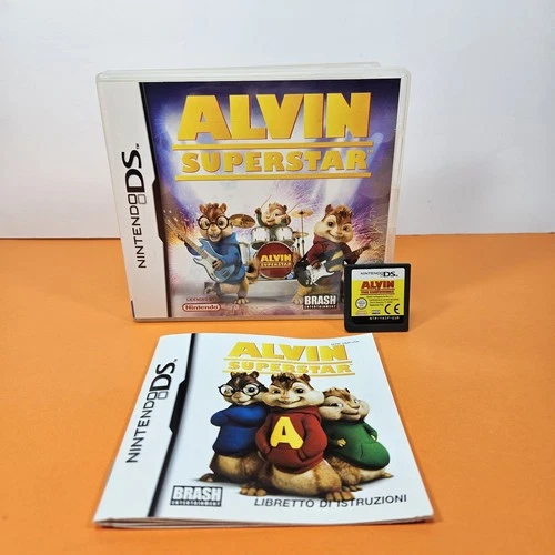 ALVIN SUPERSTAR NINTENDO DS 2DS 3DS PAL ITALIAN ORIGINAL COMPLETE