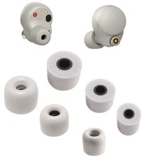 Foam Ear Tips Replacement for Sony WF-1000XM5,WF-1000XM4 Sliver, WF-XB700, Ul...