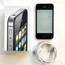 Apple iPhone 4s Black 8GB Model A1387 Smartphone Tested Working Original Box