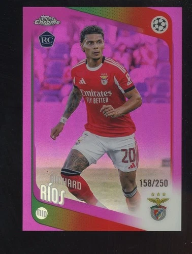 2025 Topps Chrome UCC UEFA Richard Rios RC Rookie Pink 158/250