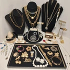 Vintage All Signed Costume Jewelry Lot Sarah Cov Monet  Napier JJ Avon Lisner +
