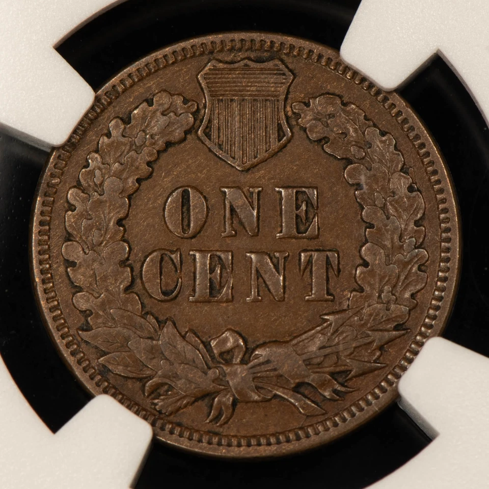 1870 1c Indian Head Small Cent - Chocolate Brown Key Date - NGC XF 40 BN - B5011 - Image 4 of 4