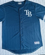 True Fan Tampa Bay Rays Men’s XL Baseball Jersey (25x31)