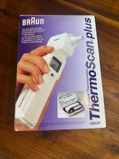 Braun Thermoscan Plus Instant Thermometer HM-2 Plus With Case NEW-OPEN BOX