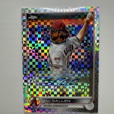 2022 Topps Chrome Update Series - Autographs Zac Gallen #AC-ZG (AU) X-Fractor
